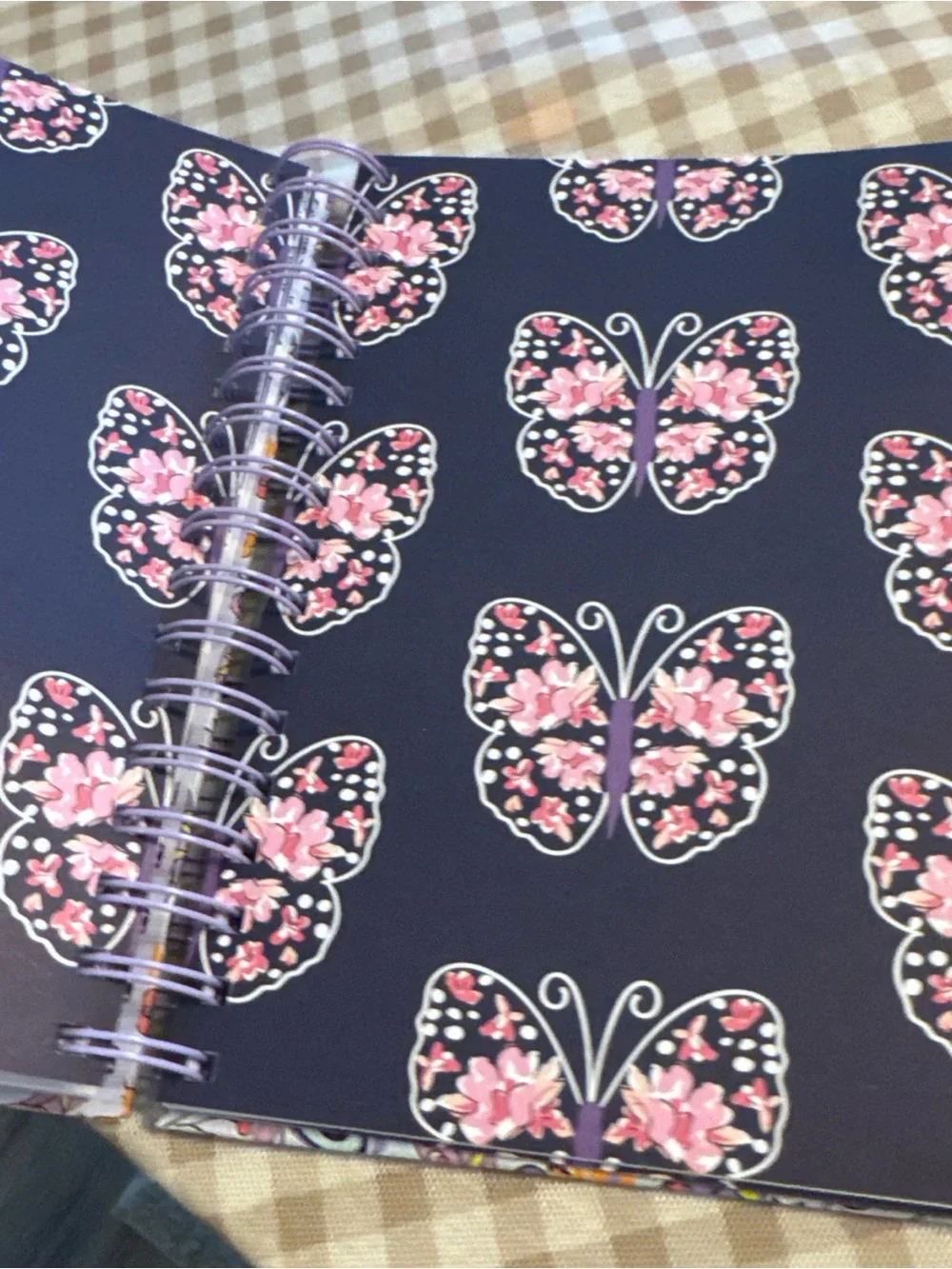 Vera Bradley Non-Dated Large Spiral Planner - Lavender Paisley